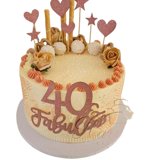 Stencil Buttercream Cake